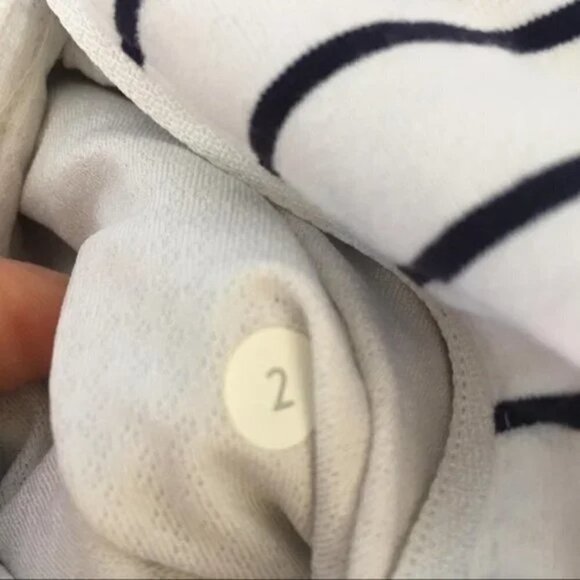 Lululemon In Stride Jacket Quiet Stripe White Deep Indigo / Deep Indigo … - Picture 11 of 11